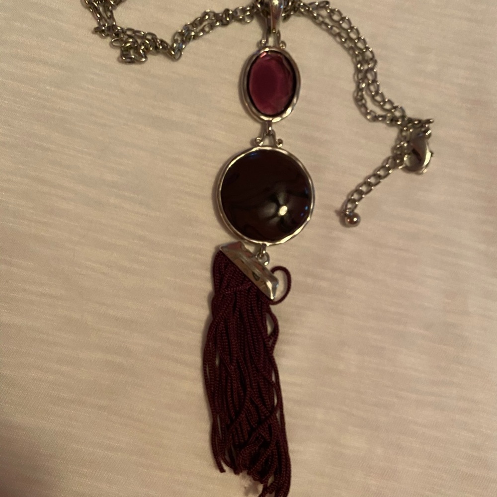 Necklace - eggplant
